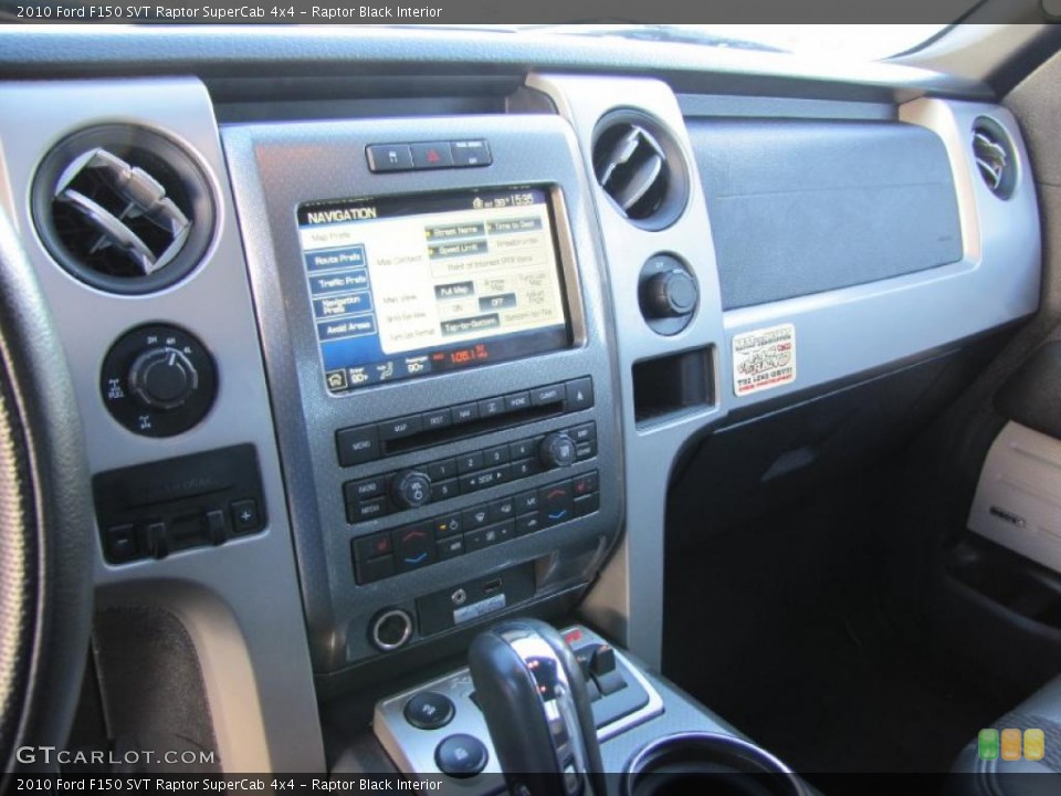Raptor Black Interior Controls for the 2010 Ford F150 SVT Raptor SuperCab 4x4 #41125055