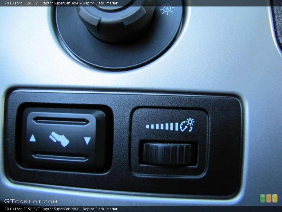 Raptor Black Interior Controls for the 2010 Ford F150 SVT Raptor SuperCab 4x4 #41125163