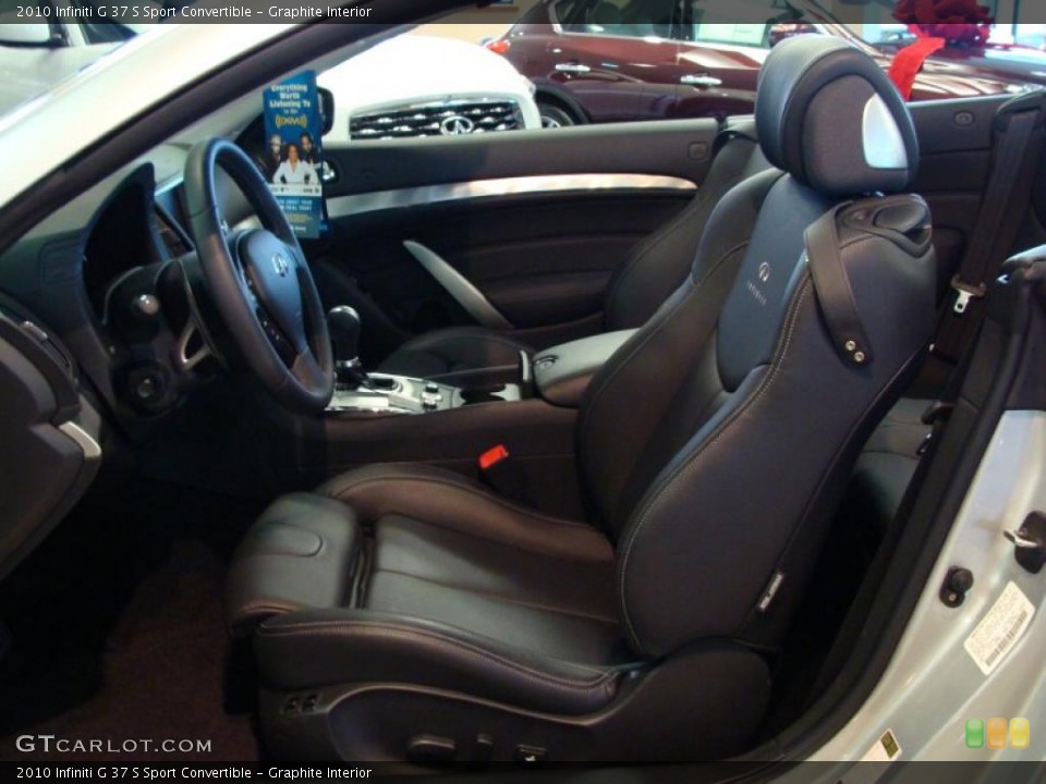 Graphite Interior Photo for the 2010 Infiniti G 37 S Sport Convertible #41126203