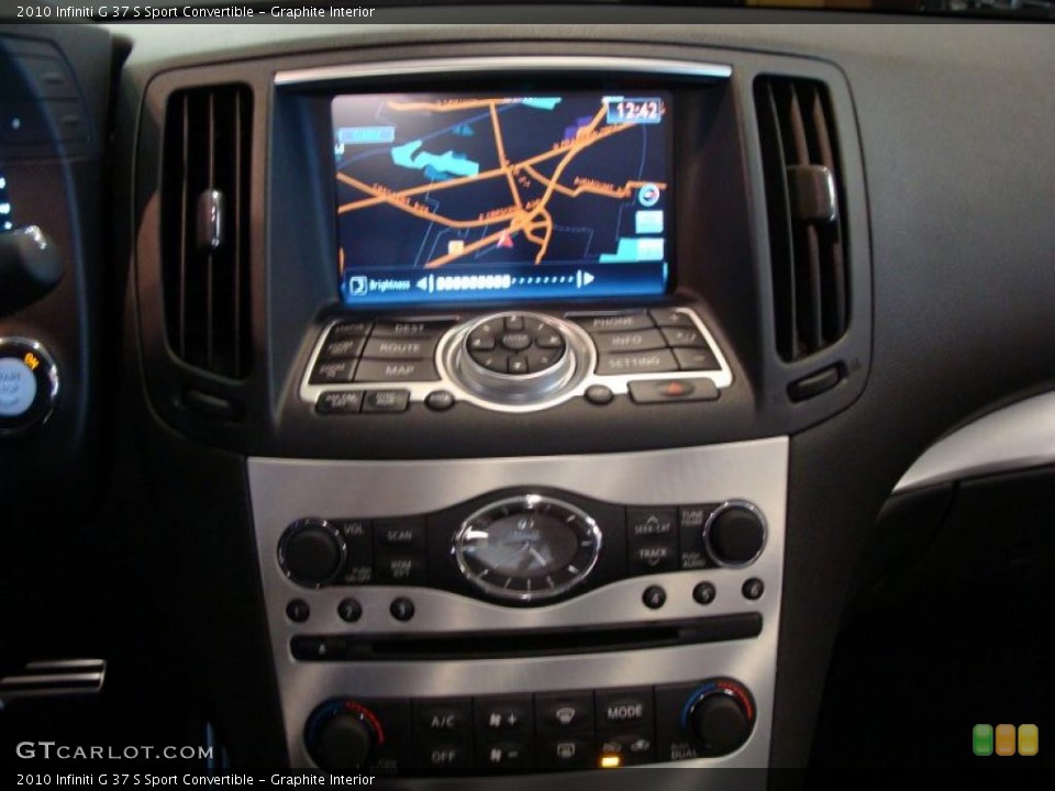 Graphite Interior Navigation for the 2010 Infiniti G 37 S Sport Convertible #41126267