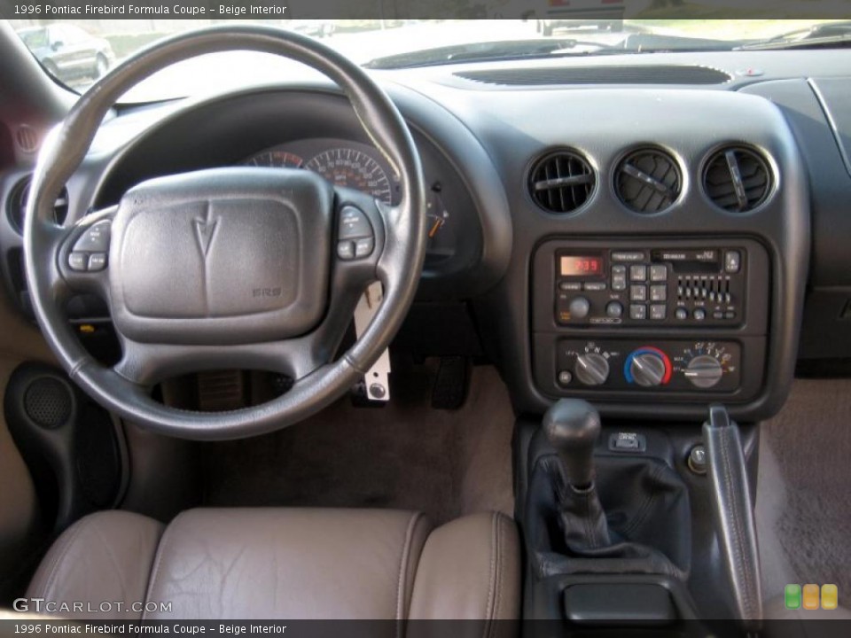 Beige Interior Dashboard for the 1996 Pontiac Firebird Formula Coupe #41126379