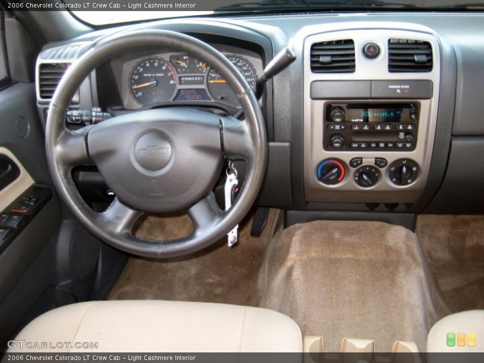 Light Cashmere Interior Dashboard for the 2006 Chevrolet Colorado LT Crew Cab #41127103