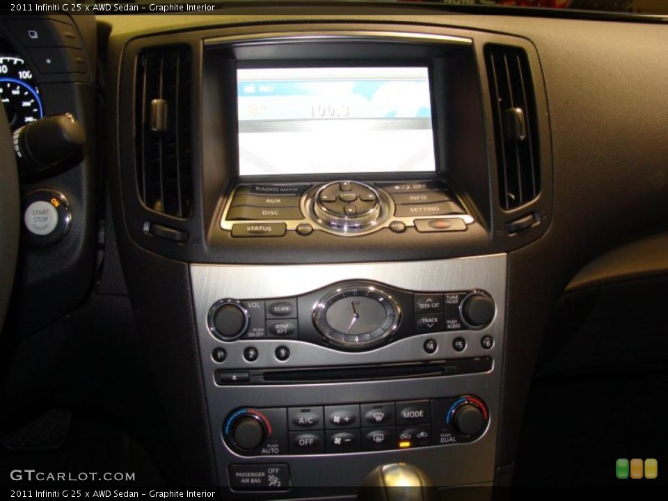Graphite Interior Navigation for the 2011 Infiniti G 25 x AWD Sedan #41127259