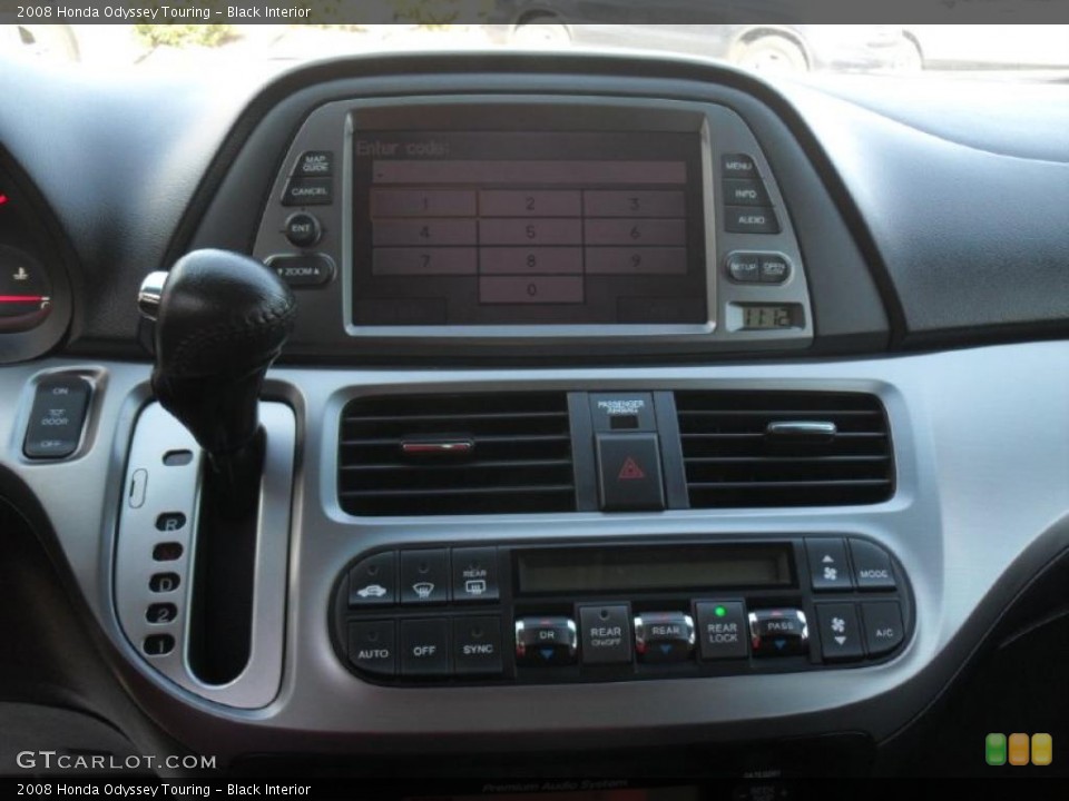 Black Interior Controls for the 2008 Honda Odyssey Touring #41127643