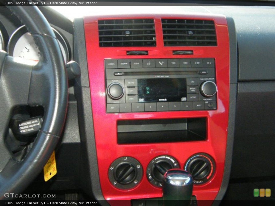 Dark Slate Gray/Red Interior Controls for the 2009 Dodge Caliber R/T #41130427