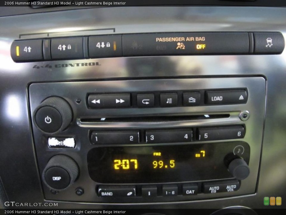 Light Cashmere Beige Interior Controls for the 2006 Hummer H3  #41132435