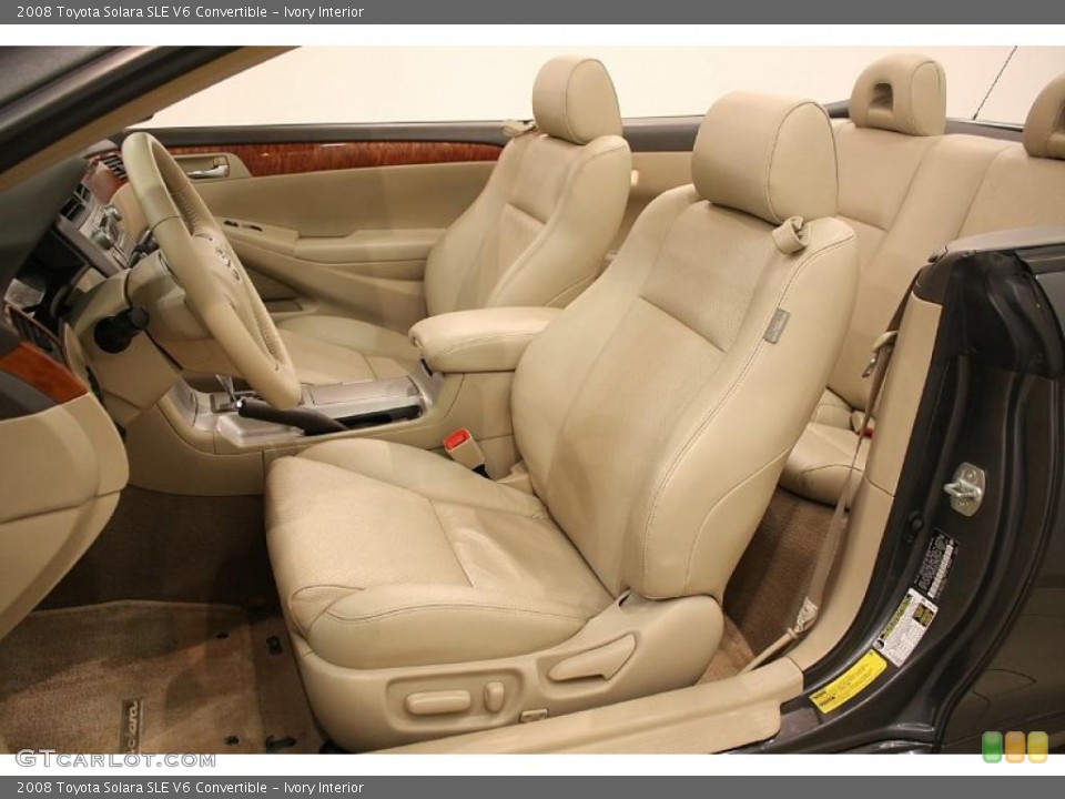 Ivory Interior Photo for the 2008 Toyota Solara SLE V6 Convertible #41132535