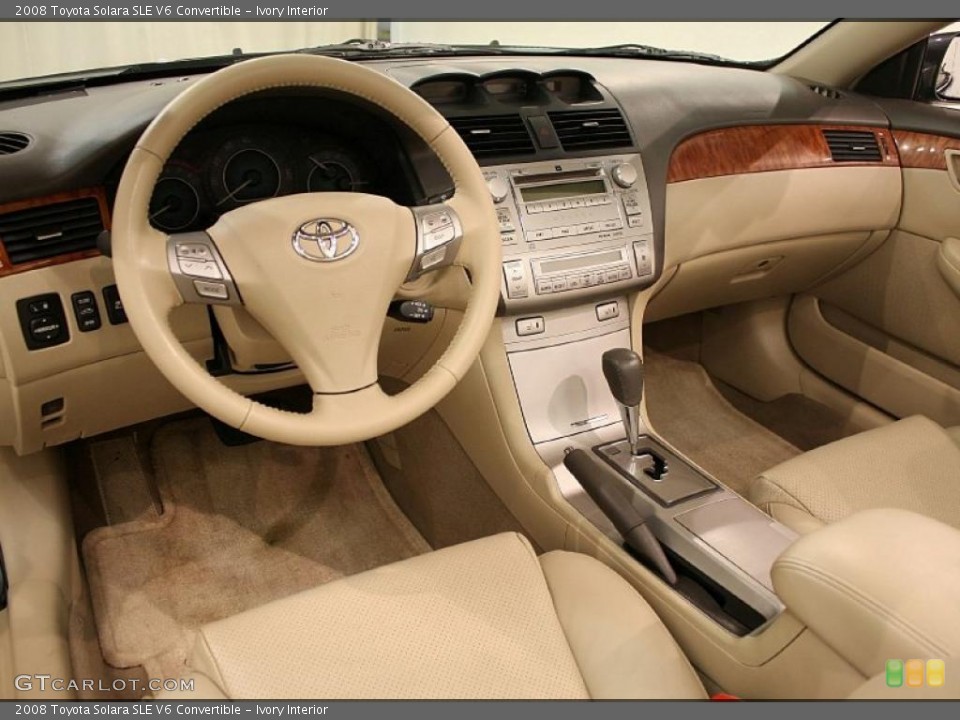 Ivory Interior Photo for the 2008 Toyota Solara SLE V6 Convertible #41132563