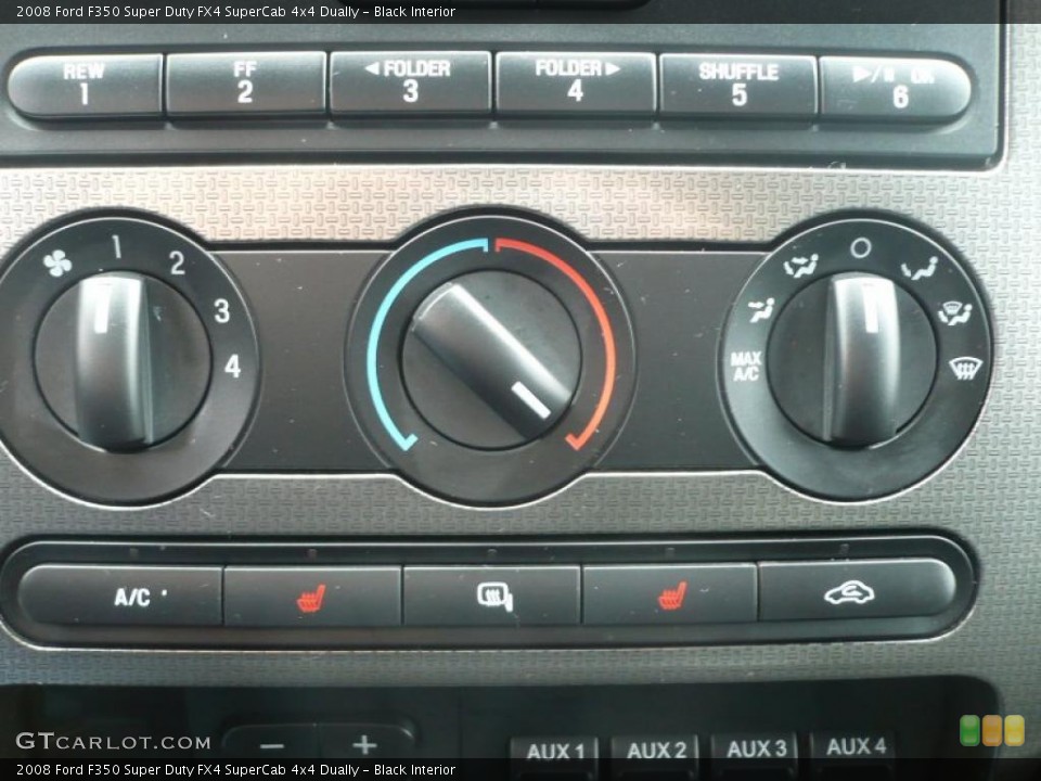 Black Interior Controls for the 2008 Ford F350 Super Duty FX4 SuperCab 4x4 Dually #41133931