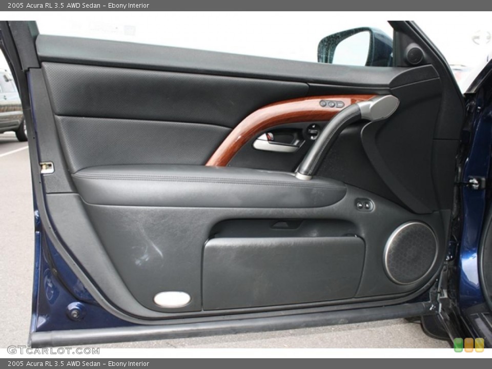 Ebony Interior Door Panel for the 2005 Acura RL 3.5 AWD Sedan #41135563