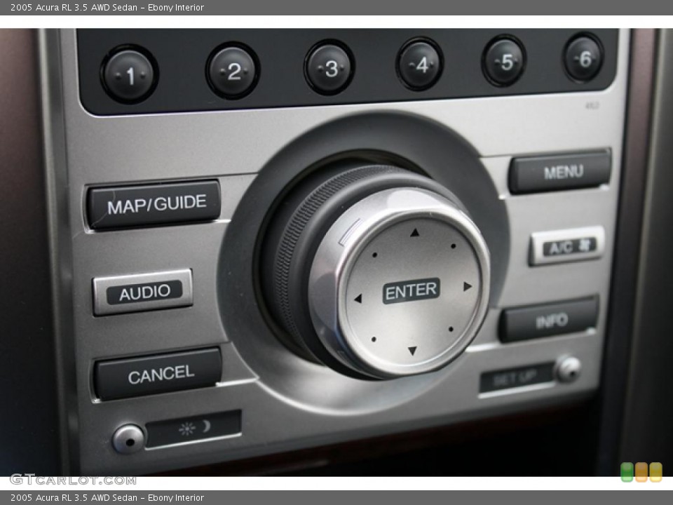 Ebony Interior Controls for the 2005 Acura RL 3.5 AWD Sedan #41135671