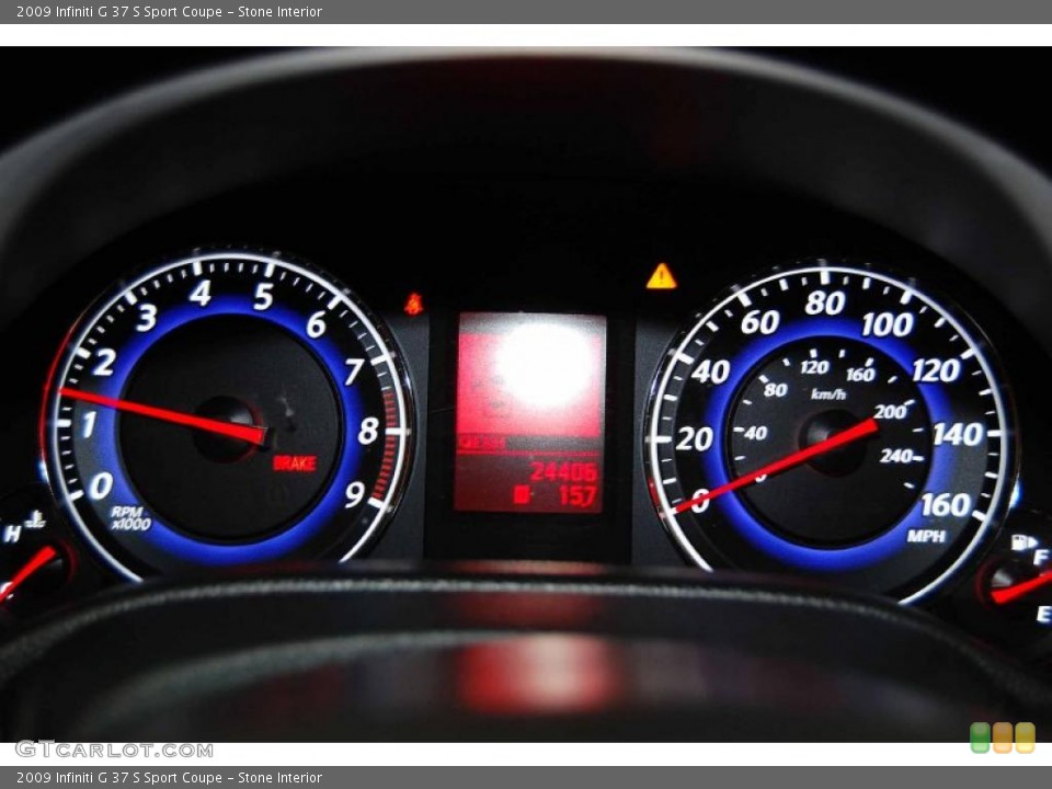 Stone Interior Gauges for the 2009 Infiniti G 37 S Sport Coupe #41137335