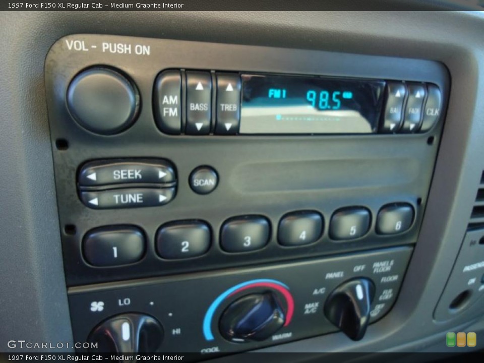 Medium Graphite Interior Controls for the 1997 Ford F150 XL Regular Cab #41137859