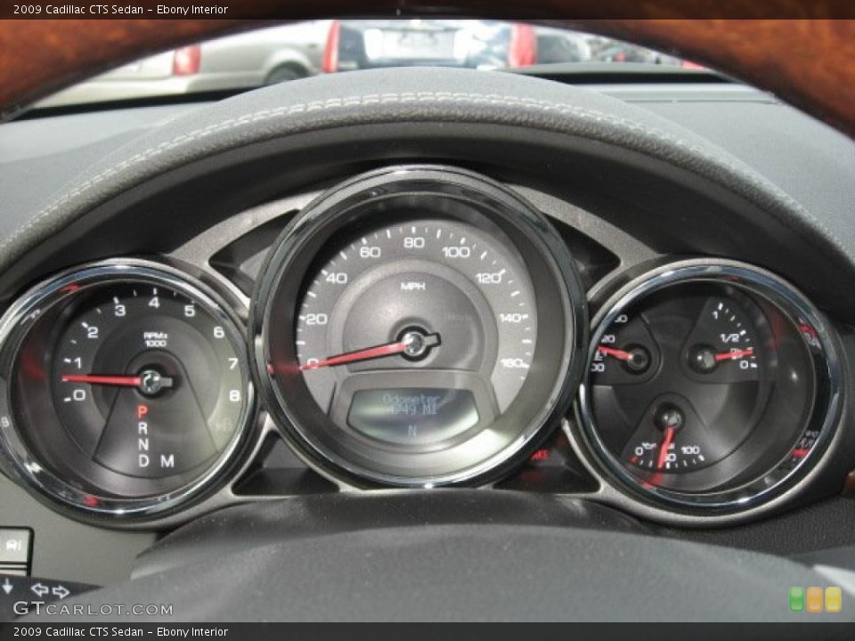 Ebony Interior Gauges for the 2009 Cadillac CTS Sedan #41138711