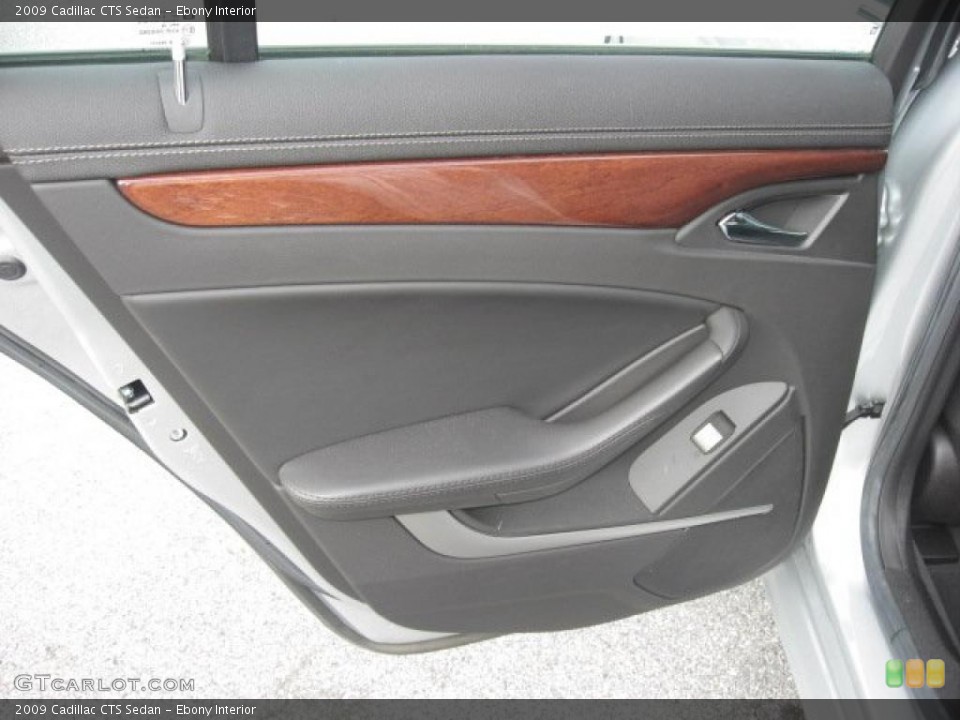 Ebony Interior Door Panel for the 2009 Cadillac CTS Sedan #41138863
