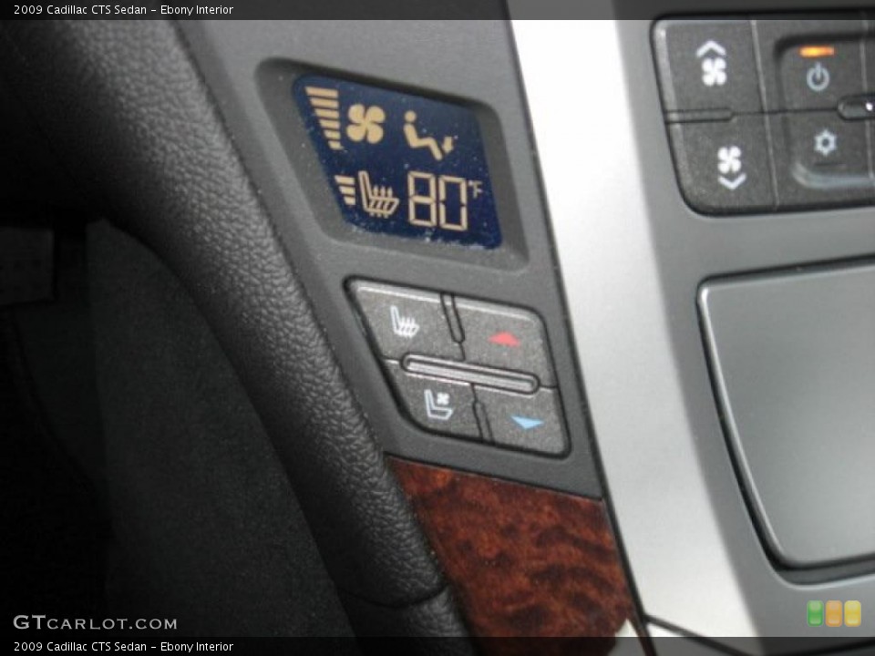 Ebony Interior Controls for the 2009 Cadillac CTS Sedan #41139039