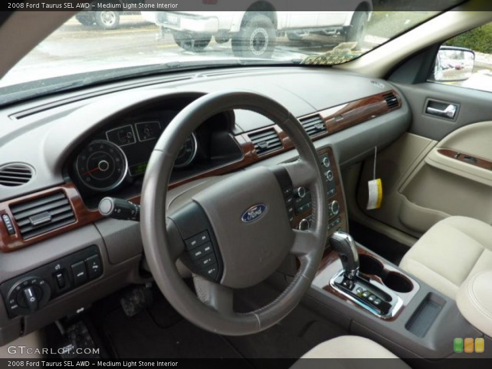 Medium Light Stone Interior Prime Interior for the 2008 Ford Taurus SEL AWD #41140143