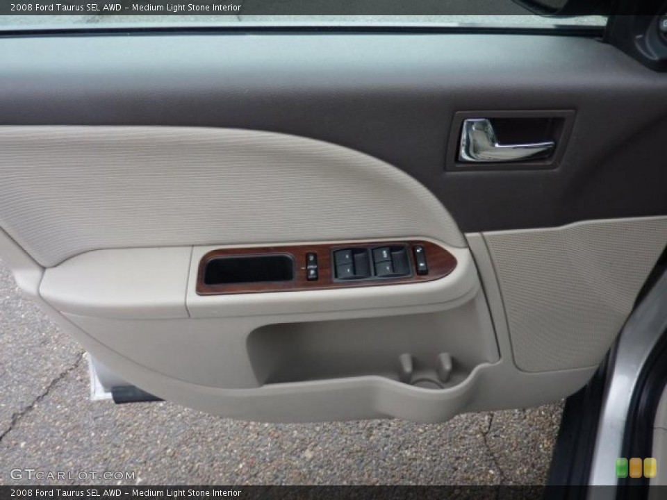 Medium Light Stone Interior Door Panel for the 2008 Ford Taurus SEL AWD #41140159