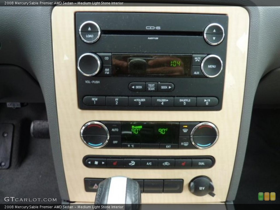 Medium Light Stone Interior Controls for the 2008 Mercury Sable Premier AWD Sedan #41140559