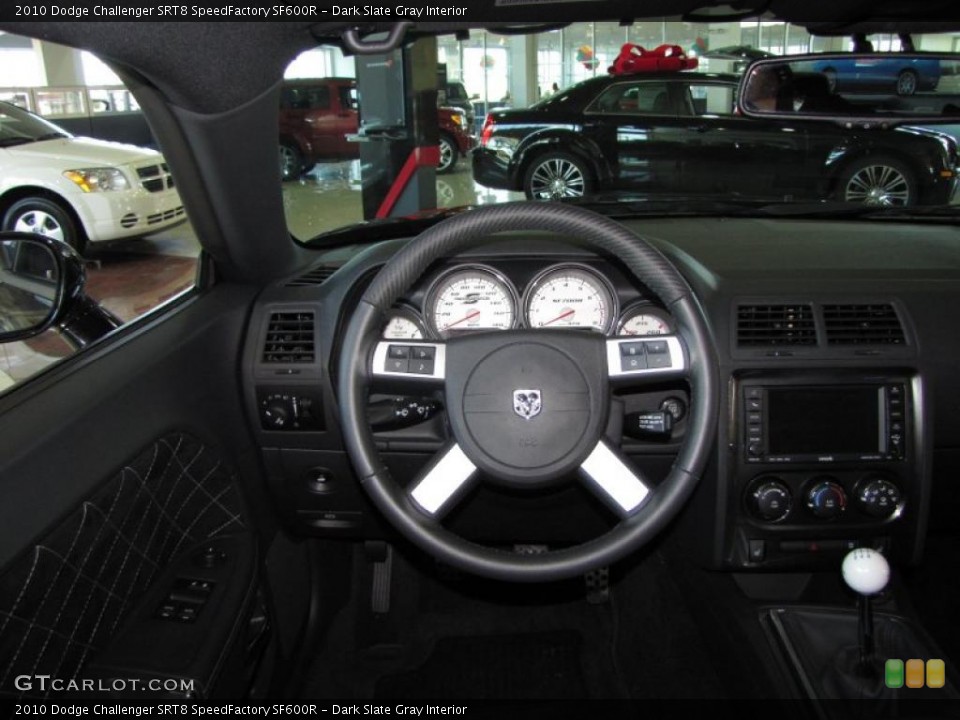 Dark Slate Gray Interior Steering Wheel for the 2010 Dodge Challenger SRT8 SpeedFactory SF600R #41140755