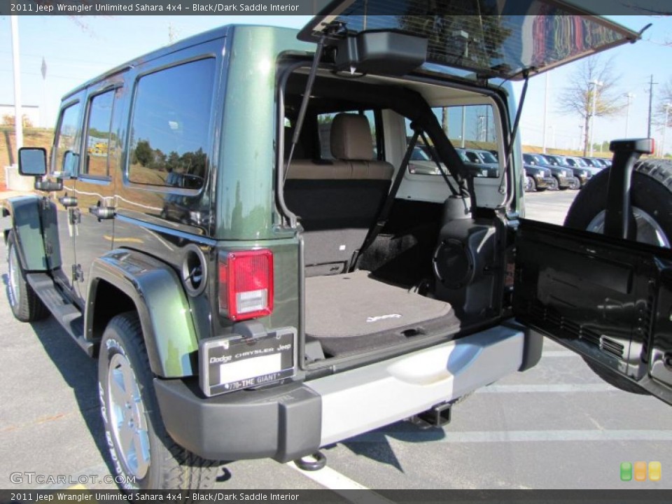 Black/Dark Saddle Interior Trunk for the 2011 Jeep Wrangler Unlimited Sahara 4x4 #41141419