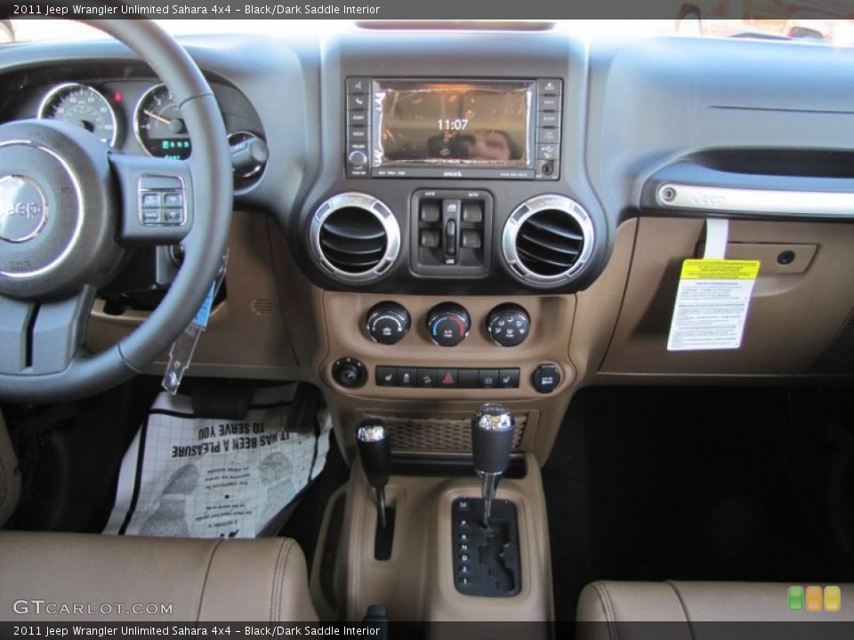 Black/Dark Saddle Interior Dashboard for the 2011 Jeep Wrangler Unlimited Sahara 4x4 #41141455