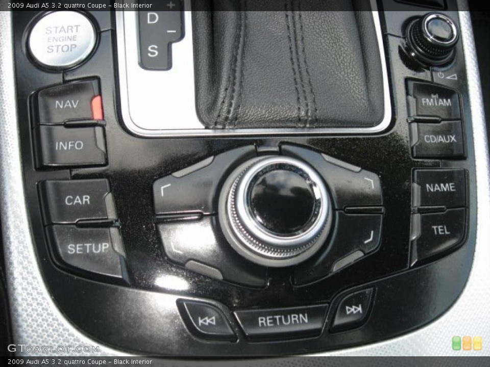 Black Interior Controls for the 2009 Audi A5 3.2 quattro Coupe #41141503