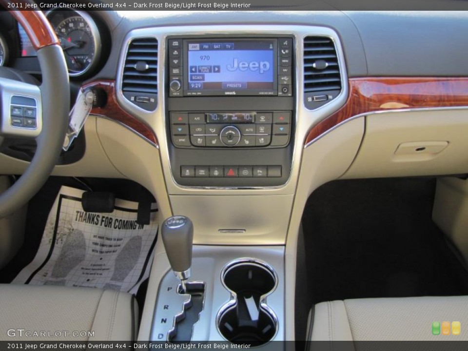 Dark Frost Beige/Light Frost Beige Interior Controls for the 2011 Jeep Grand Cherokee Overland 4x4 #41141699