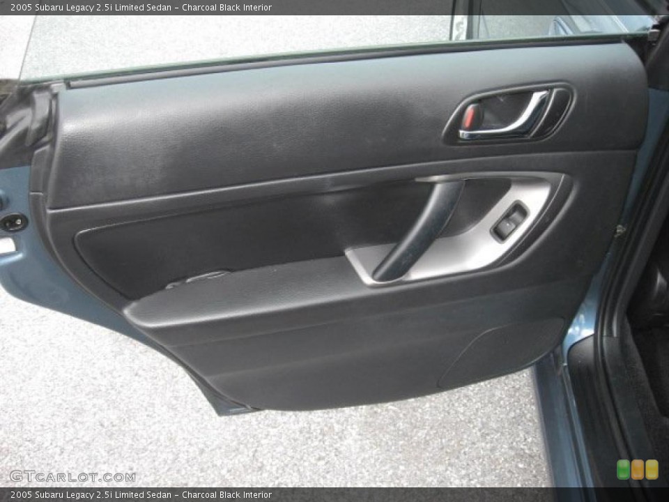 Charcoal Black Interior Door Panel for the 2005 Subaru Legacy 2.5i Limited Sedan #41142167