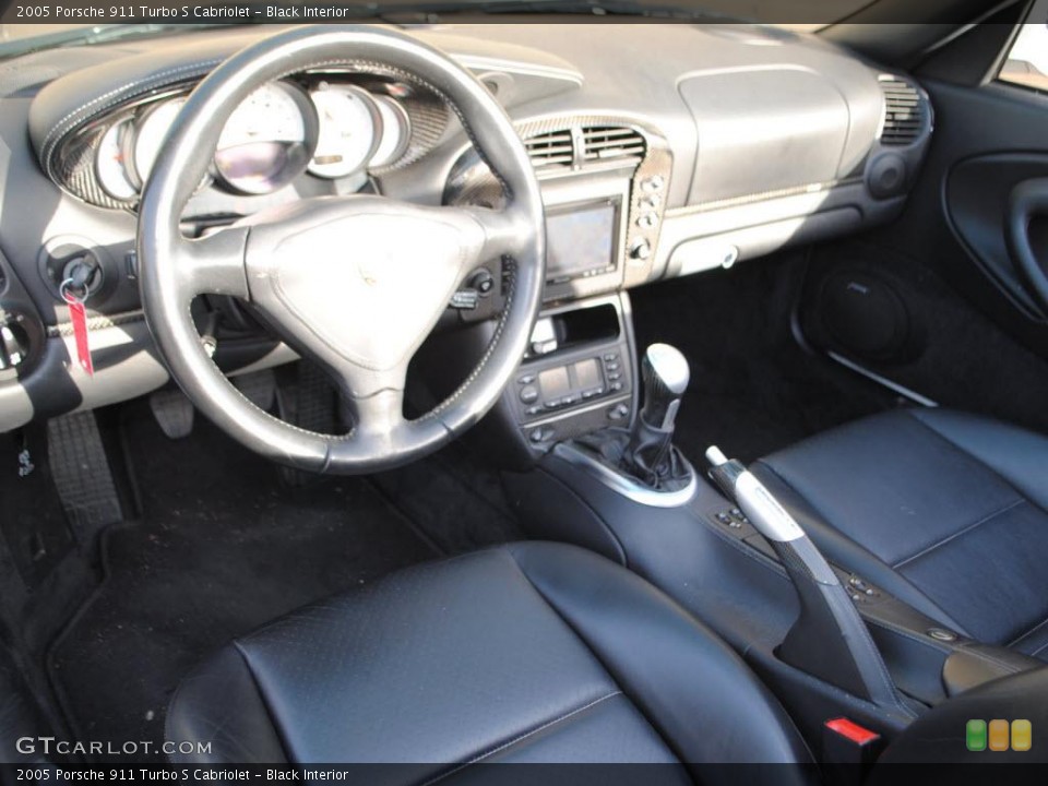 Black Interior Prime Interior for the 2005 Porsche 911 Turbo S Cabriolet #41142419