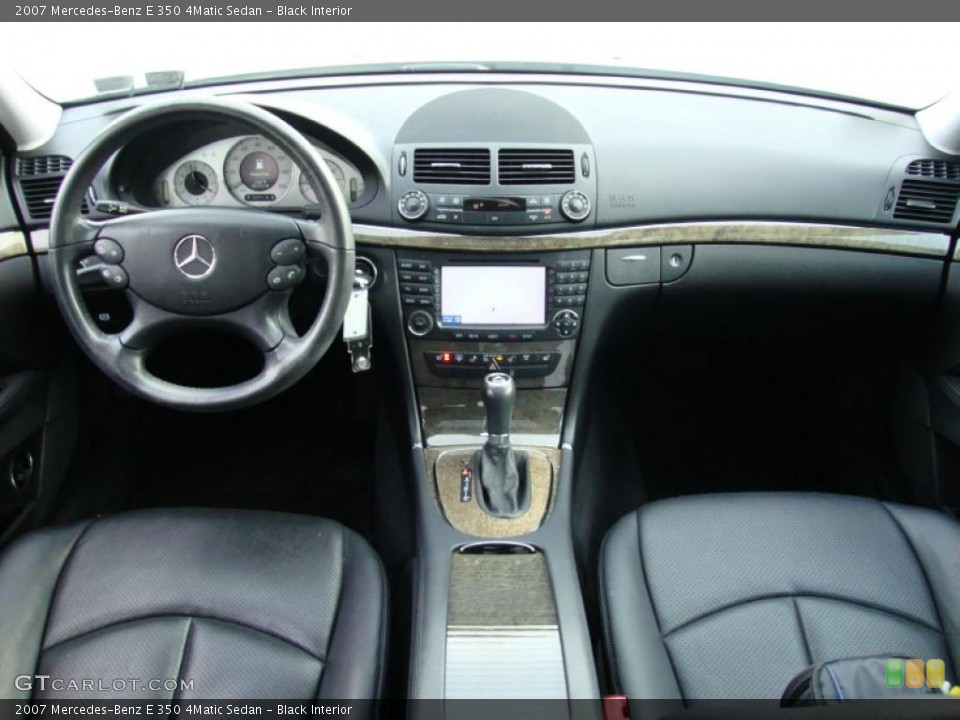 Black Interior Dashboard for the 2007 Mercedes-Benz E 350 4Matic Sedan #41145475