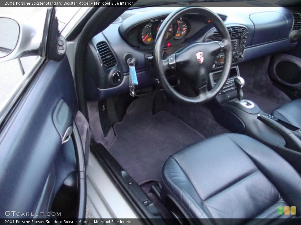 Metropol Blue Interior Prime Interior for the 2001 Porsche Boxster  #41147771