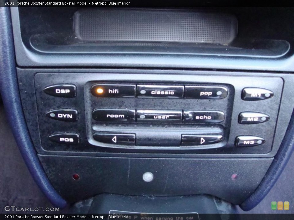 Metropol Blue Interior Controls for the 2001 Porsche Boxster  #41148111