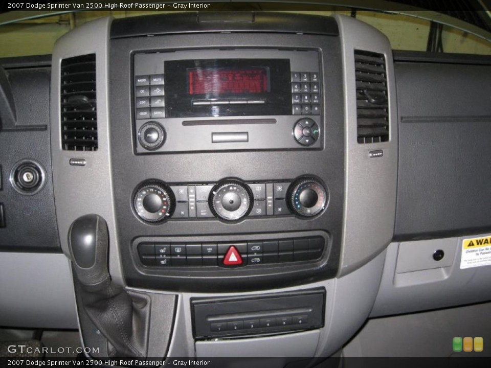 Gray Interior Controls for the 2007 Dodge Sprinter Van 2500 High Roof Passenger #41149803