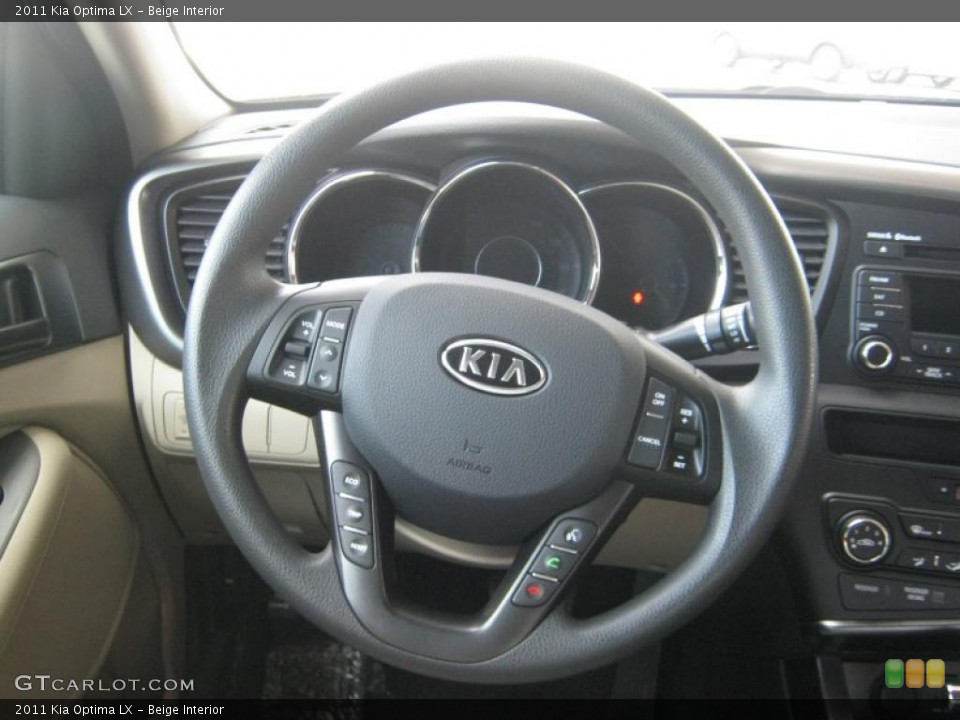 Beige Interior Steering Wheel for the 2011 Kia Optima LX #41150860