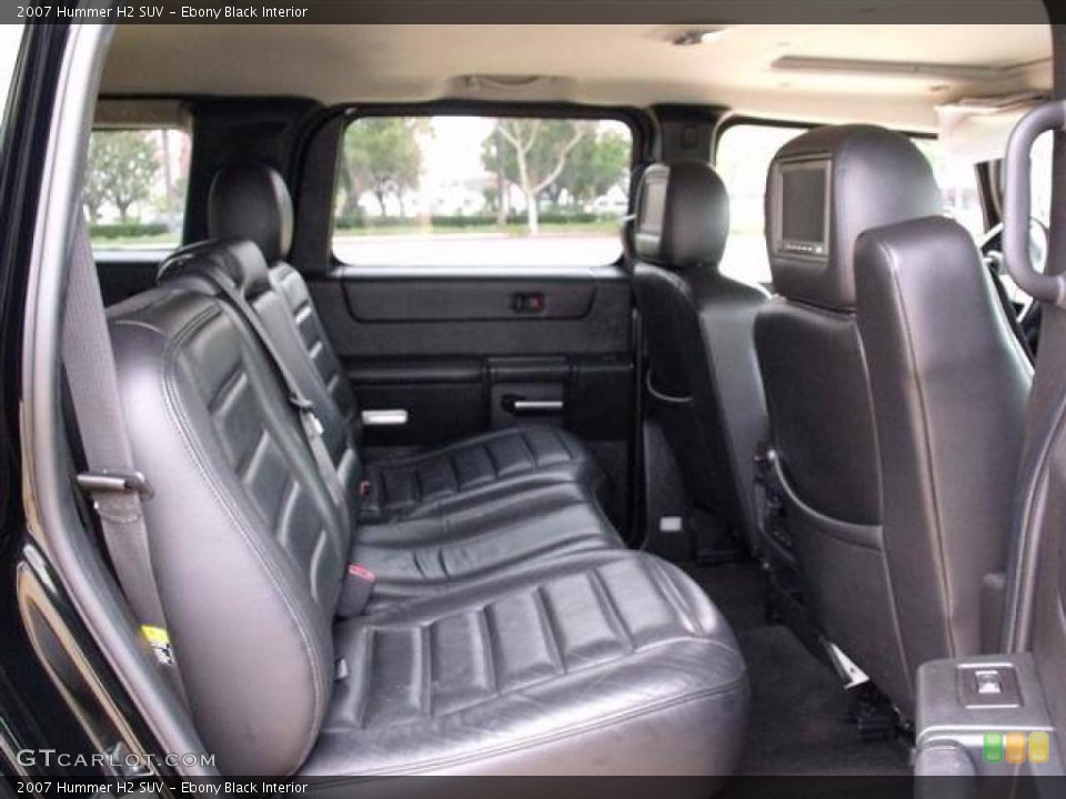 Ebony Black Interior Photo for the 2007 Hummer H2 SUV #41150932