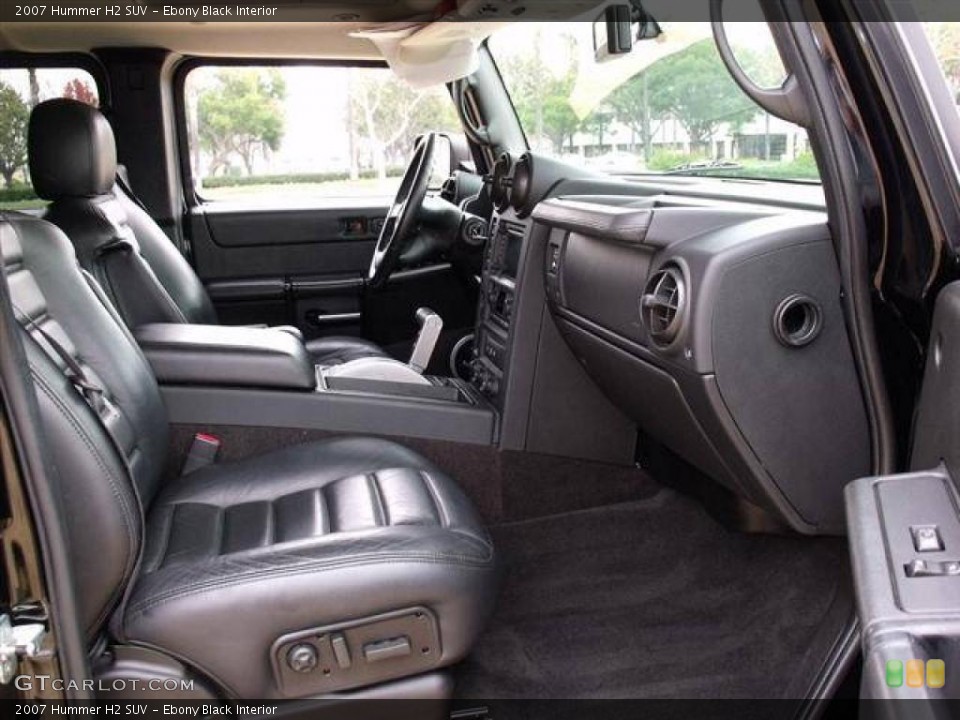 Ebony Black Interior Photo for the 2007 Hummer H2 SUV #41150964