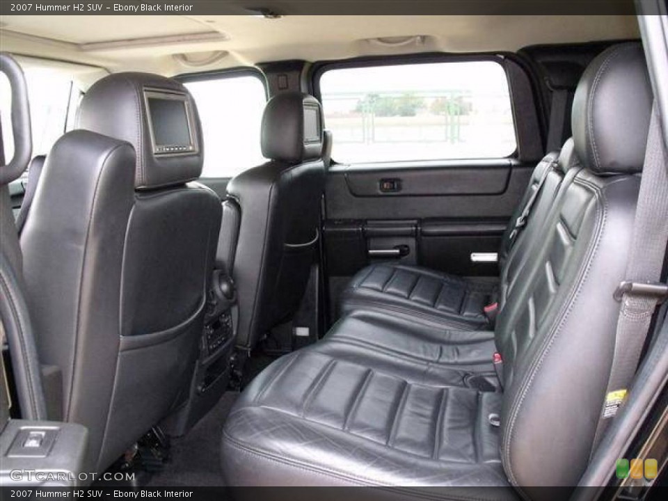 Ebony Black Interior Photo for the 2007 Hummer H2 SUV #41151012