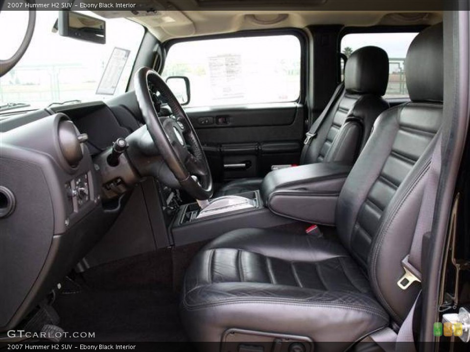 Ebony Black Interior Photo for the 2007 Hummer H2 SUV #41151052