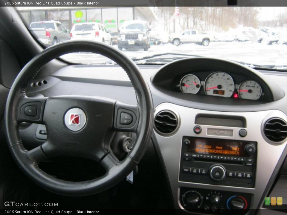 Black Interior Dashboard for the 2006 Saturn ION Red Line Quad Coupe #41152256