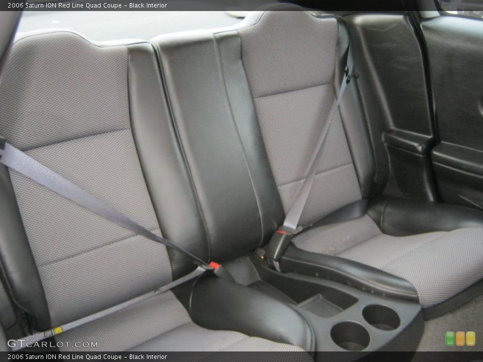 Black Interior Photo for the 2006 Saturn ION Red Line Quad Coupe #41152340