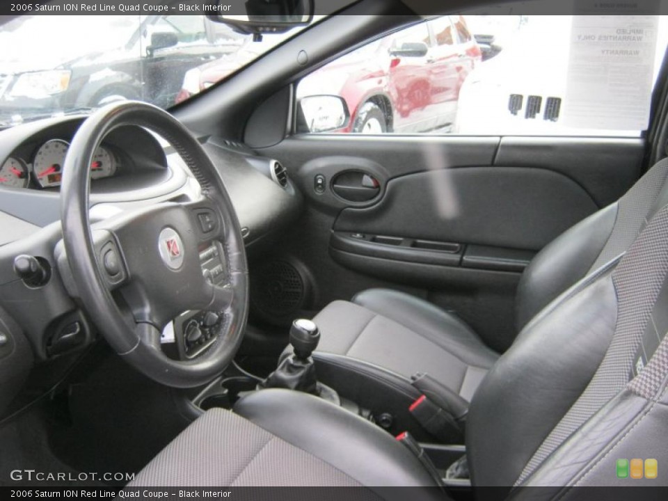 Black Interior Photo for the 2006 Saturn ION Red Line Quad Coupe #41152528