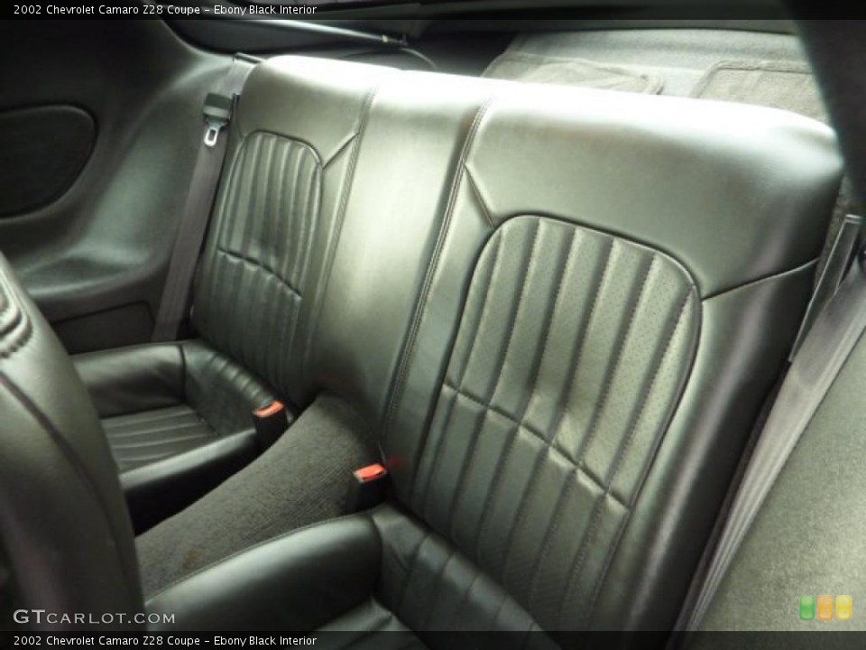 Ebony Black Interior Photo for the 2002 Chevrolet Camaro Z28 Coupe #41153688