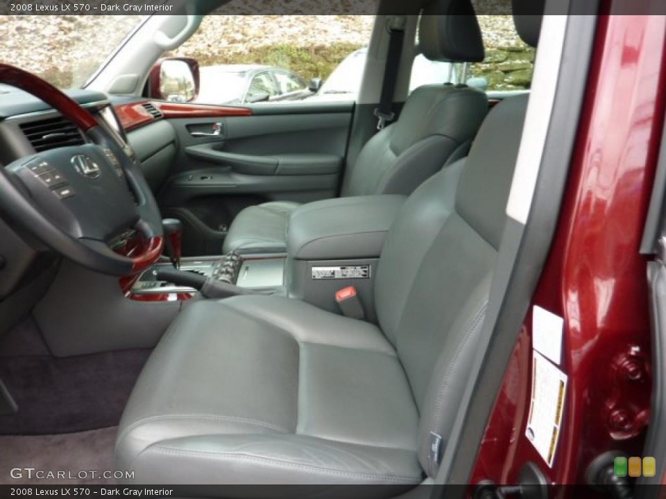 Dark Gray Interior Photo for the 2008 Lexus LX 570 #41154740
