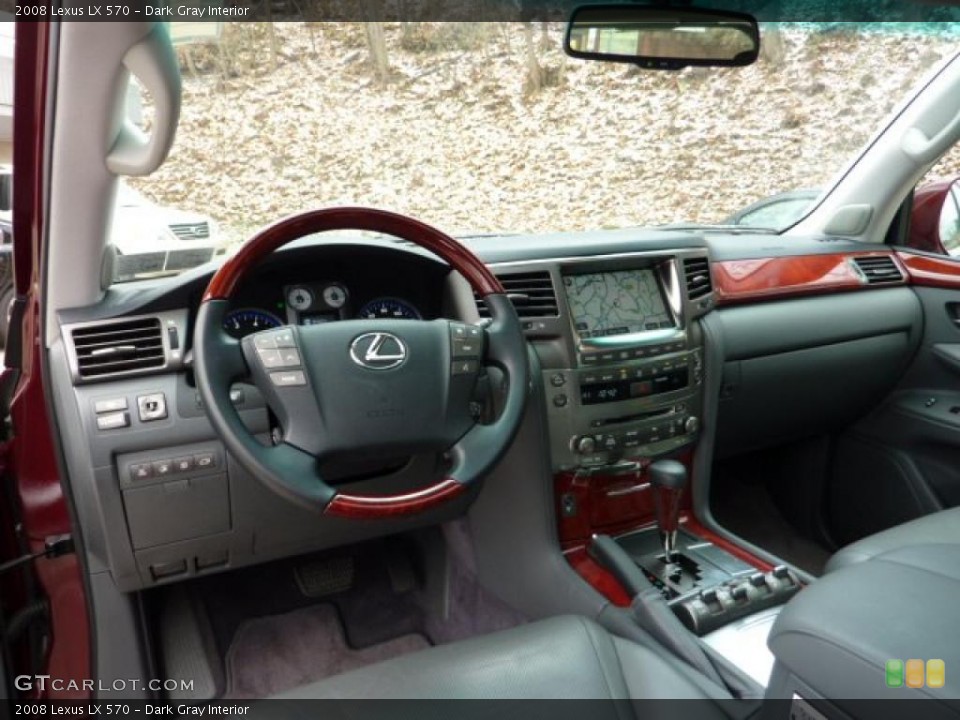 Dark Gray Interior Prime Interior for the 2008 Lexus LX 570 #41154776