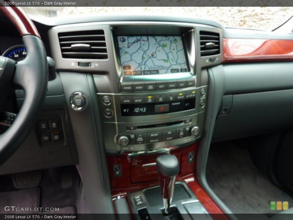 Dark Gray Interior Controls for the 2008 Lexus LX 570 #41154818