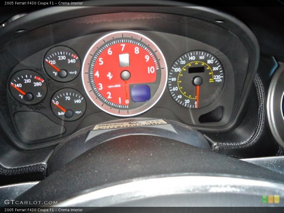 Crema Interior Gauges for the 2005 Ferrari F430 Coupe F1 #41156920
