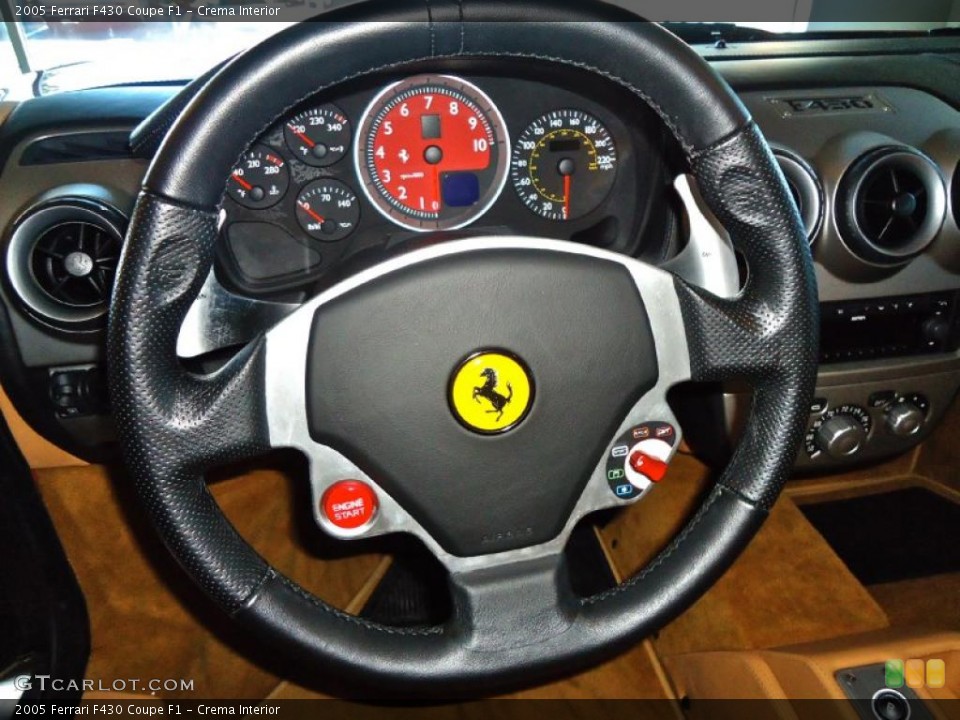 Crema Interior Steering Wheel For The 2005 Ferrari F430