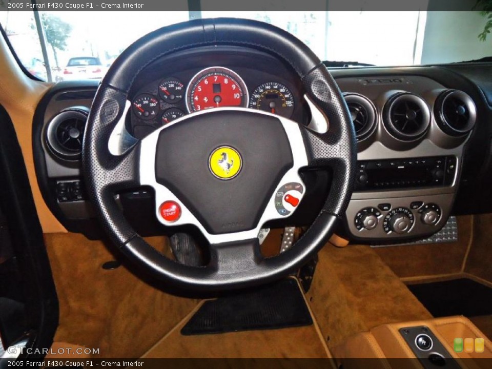 Crema Interior Steering Wheel for the 2005 Ferrari F430 Coupe F1 #41157484