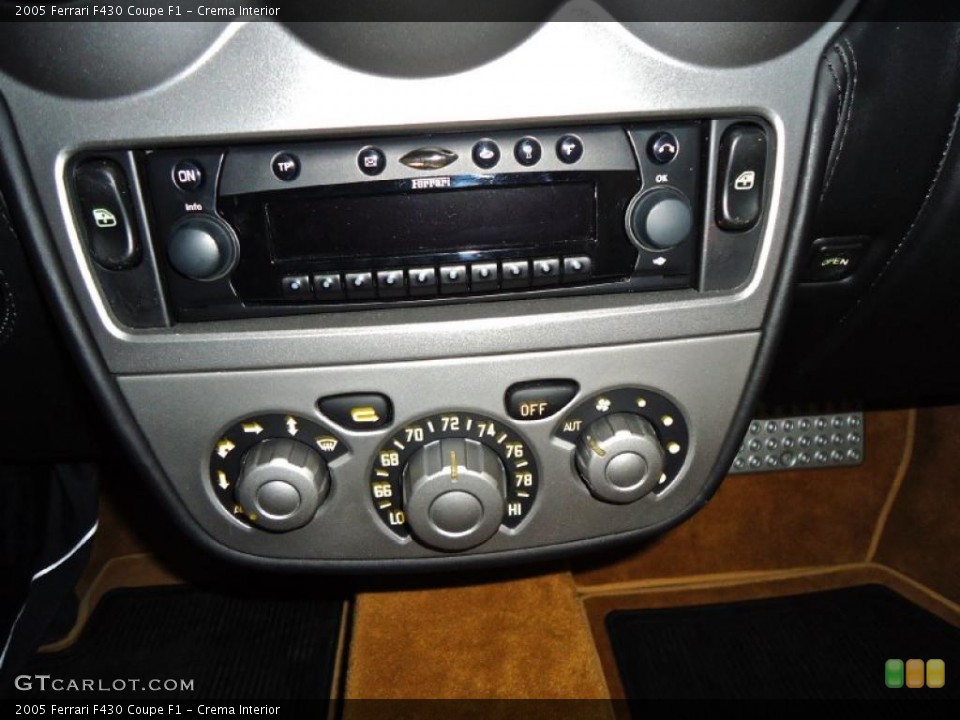 Crema Interior Controls for the 2005 Ferrari F430 Coupe F1 #41157592